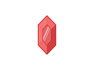 Red Rupee graphic illustration illustrator jewel loz red rupee vector zelda