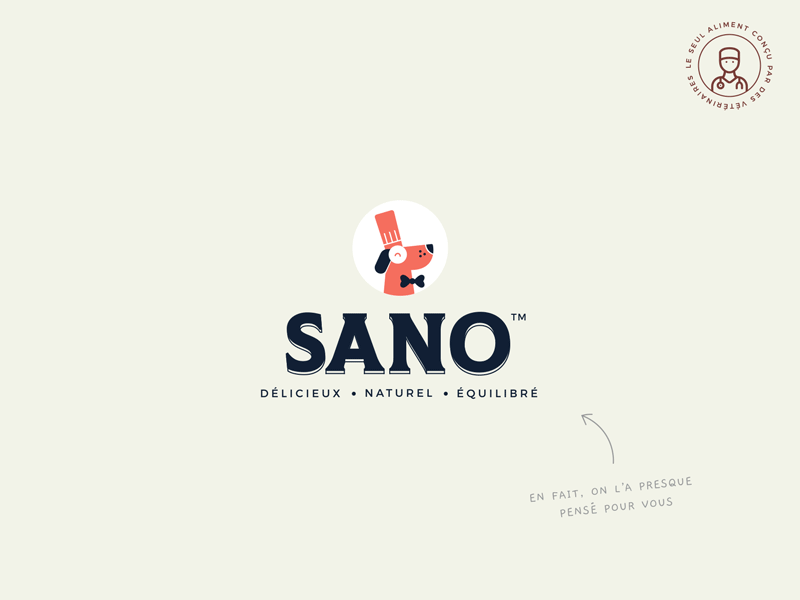 Pet Food Logo bow tie chef hat dog food delivery logotype pet pet food veterinary