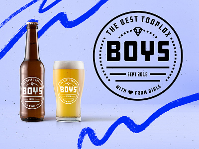 Boys' Day badge boys day logo tooploox typography wrocław