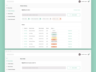 Ordering system prototype app dashboard design prototype tags ui usability usability testing ux