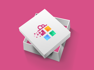 Pixell Gift Logo Design box brand creative creative agency designer gif gift logo present