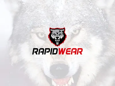 New concept logo for RapidWear! brandidentity illustration illustrator inspire logotype wolf
