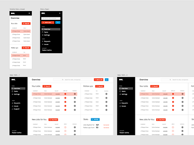 OWL \ Job tracking App app dashboard dashboard design job job board ui ux web web app web app design web design