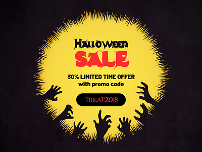 Halloween twitter post image @skillroads halloween hands promo sale twitter zombie zombies