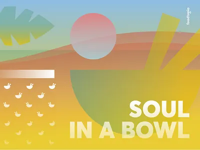 Foodtopia Soul In A Bowl branding food illustration