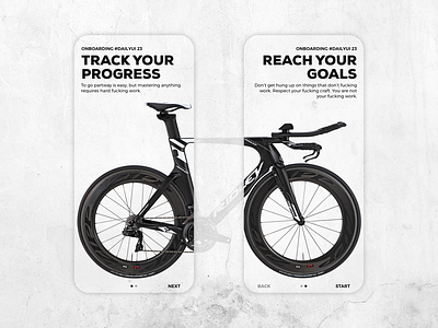 Onboarding | Daily UI #023 adobe xd app bike challenge concept dailyui design madewithadobexd mobile onboarding ui ux