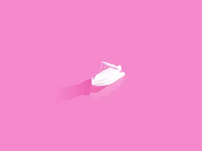 Boat adobe illustrator boat illustration pink
