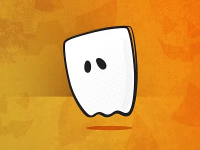 Ghost cartoon cute ghost halloween illustration