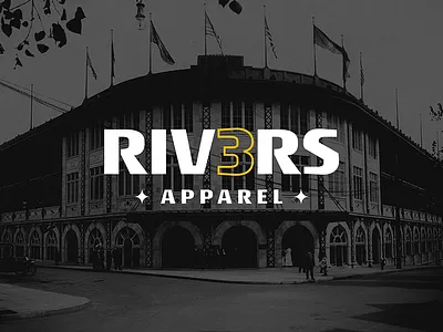 RIV3RS Logo art brand clothing design logo mark pittsburgh rivers steel type typography vector