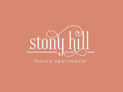 Stony Hill Logo Concept 2 apartment apartments brand brand and identity branding design developer logo logo design pennsylvania real estate type typography