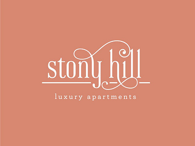 Stony Hill Logo Concept 2 apartment apartments brand brand and identity branding design developer logo logo design pennsylvania real estate type typography