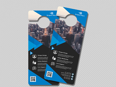 Corporate Door Hanger bank business business flyer business hanger company corporate corporate hanger creative design door hanger flyer global hangers management marketing modern offering providing ready to print seo