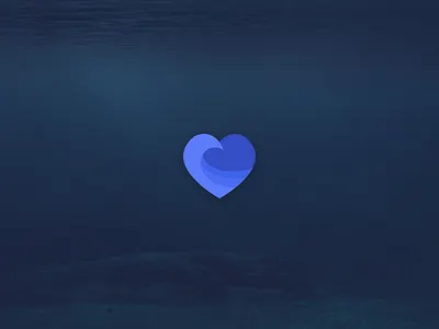🌊❤️ Branding branding figma heart logo ocean recovery wave wellness