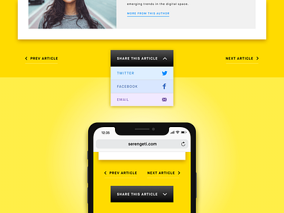 Serengeti Share Button - Daily UI Challenge design sketch ui ux