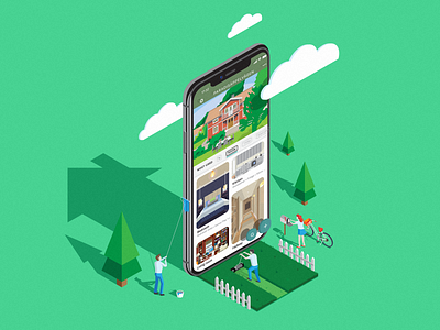 Isometric App Illustration app design energy flat graphic illustration isometric simple texture ui ux vector