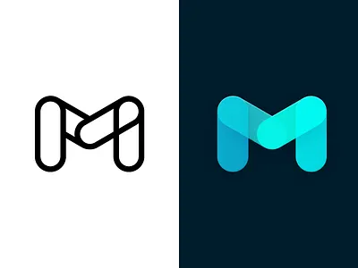 Logo Design for Matericious CSS Framework css css animation design flat html illustrator letter lines logo m material materialize shape web design