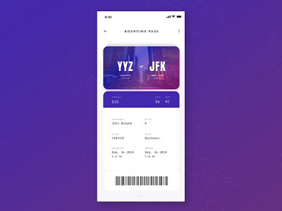 Boarding Pass UI 024 airport app boardingpass daily 100 challenge daily challange dailyui dailyui24 dailyuichallenge design icon software travel app typography ui ux