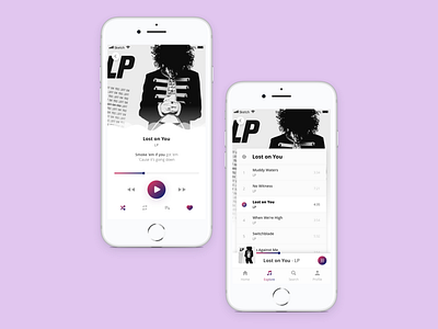 Daily UI 009 - Music Player dailyui sketch ui ux