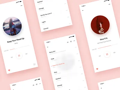 Music Player Daily UI 009 app design dailyui design dribbble list mobile app music music app musicplayer player playlist playlists typography ui ui 100 ui deisgn ux ux design