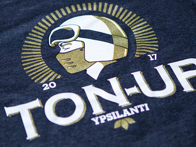 Ton-Up Ypsilanti - 2017 design illustration logo screen print