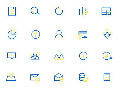 Financial icon（金融类型图标） icon ui