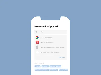 Daily UI 022 / Search airbnb airpods app daily100 dailyui dailyui022 dailyui22 design hint minimal recent searches search ui user interface