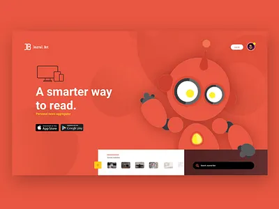 Journal Bot Landing Page app design landing page design layoutdesign ui webdesign