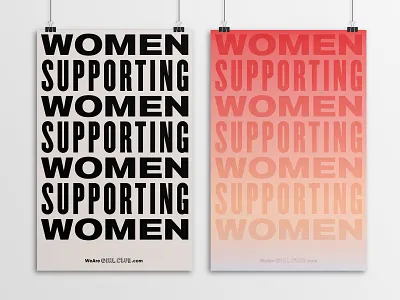 Women Supporting Women Posters advertisement art curate empowerment equality feminism girl club girl power online platform poster poster art print support typography wall art woman women women empowerment women supporting women