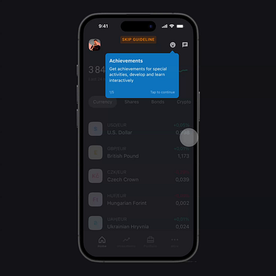 Guideline – Mobile Banking app 🏦 animation app bank banking crypto investment ios mobile app mobile design ui
