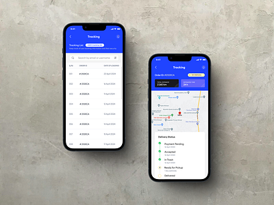 Mobile Delivery Tracking Management delivery tracking ui design goods tracking ui design logistic app ui design logistic tracking app ui design