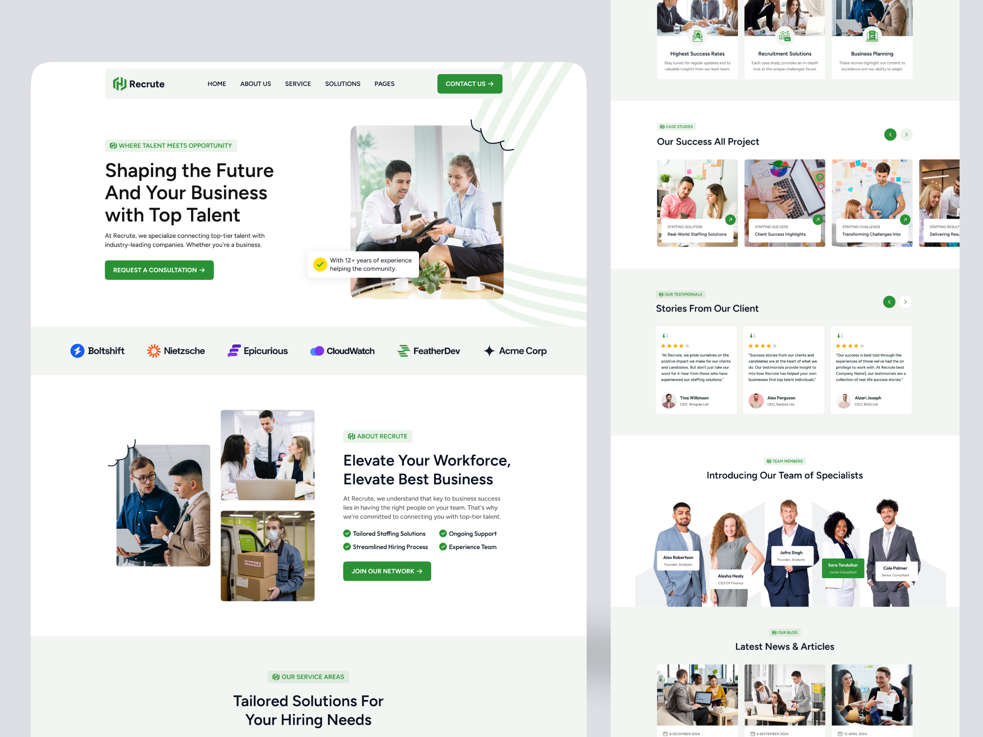Example of Website Design For Consulting Businesses