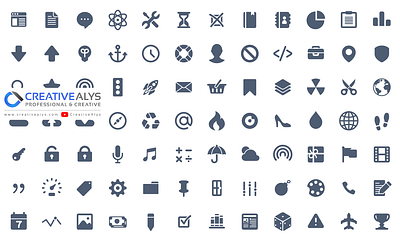 Free Stylish Web & App Icons creative icons