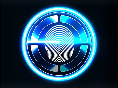 Verification scanners. Finger Scan in Futuristic Style. access biometric computer detection digital encryption identification identify identity illustration person protection scan scanner scanning security system technology vector verification