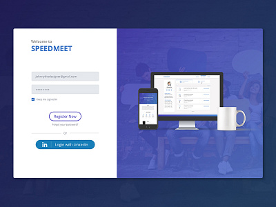 Speedmeet Web login website