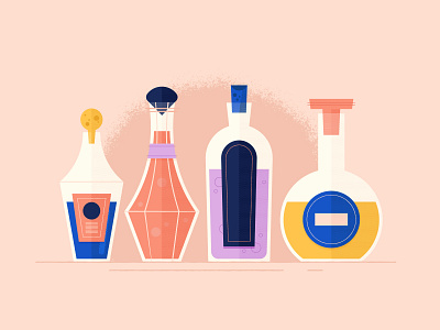 Vectober 10/04 - Spell bottles inktober inktober2018 potions spells texture vectober vectober2018