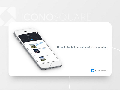 Iconosquare Facebook Ad display ad facebook facebook ad graphic design image ad minimal software