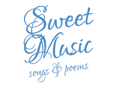 Sweet Music title for concert Haarlems Klein Koor calligraphy decoration typography
