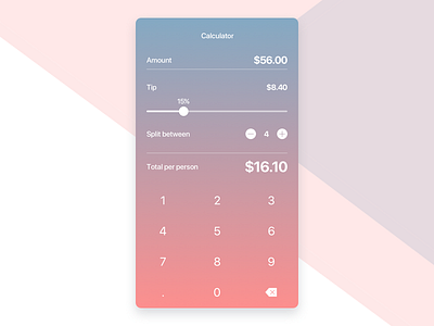 Calculator app calculator design