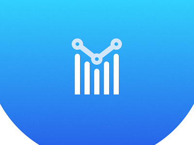 M Mark bar bar chart bar charts blue brand chart charting color design futuristic graphic letter letter m logo mark monogram typography