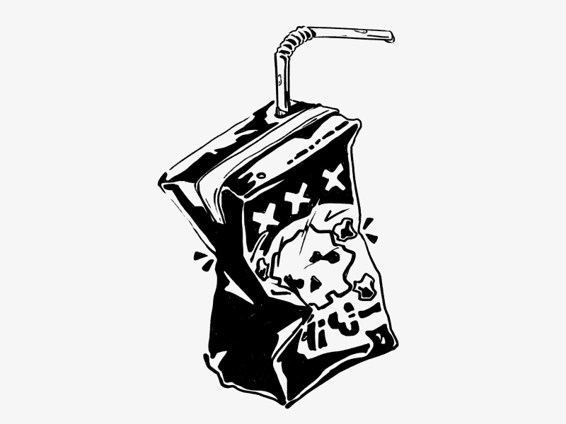 Poisonous animation black and white gif illustration ink inktober juice poison tattoo