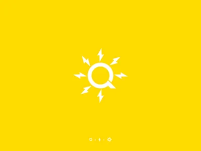 Monogram Q branding energy icon monogram q sun sun rise