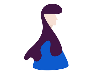 Woman character design design flat illustration logo minimal vector