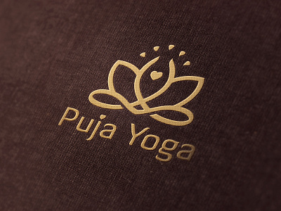 Puja Yoga branding design icon logo logodesign typography