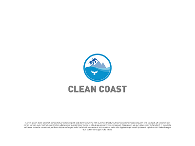 Clean Coast Logo Design clean coast design illustration logo ocean vector