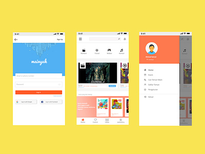 UI/UX mainyuk App 2 app design typography ui ux web website