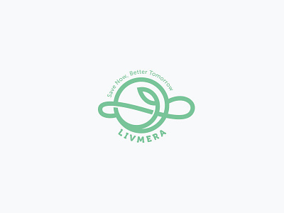 Livmera durable earth eco fashion green grow infinity life logo minimalist modern monogram nature retail simple unique