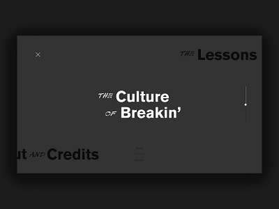 Breakdance Project - Menu breakdance menu simple ui