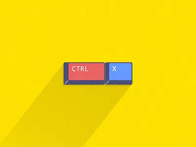 cut button cut flat design icon illustration key keyboard logo paste push