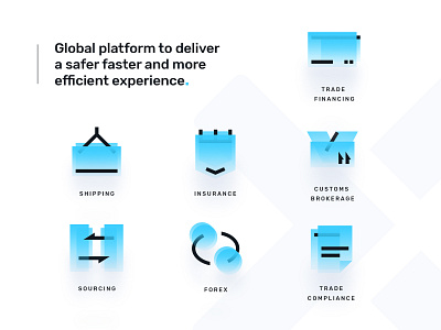 WIP TX Icons app digital icon set icons illustration insurance trade trading ui ux design