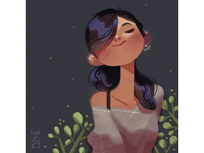 Last of 29 birthday girl jade plant plants portrait woman